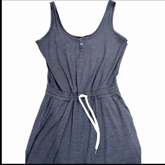 Vuori “Falls” Wide Leg Stylish Jumpsuit in Midnight Heather Size Medium - Picture 5 of 6